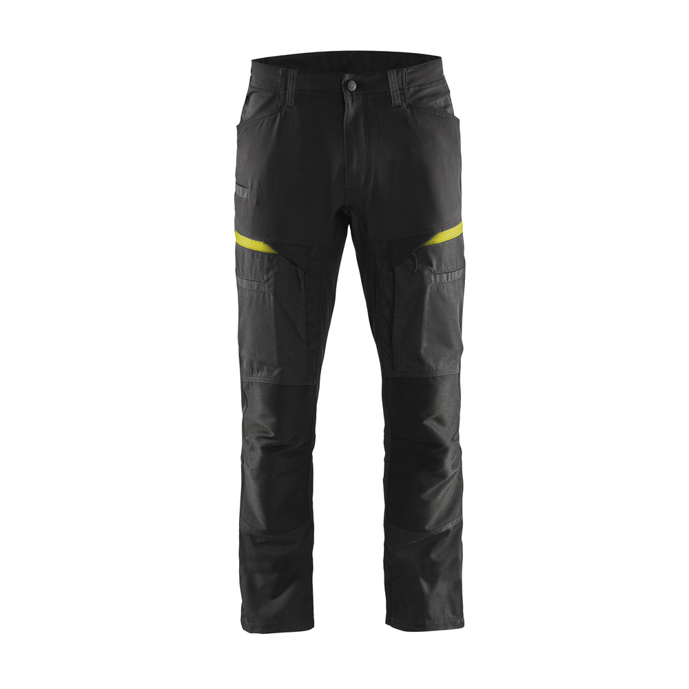 Pantalon maintenance +stretch 1456 Noir/Jaune fluo Blaklader - 145618459933C