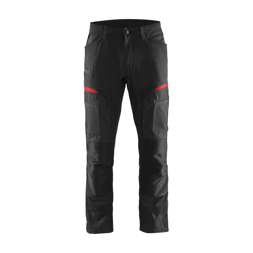 Pantalon maintenance +stretch 1456 Noir/Rouge Blaklader - 145618459956C
