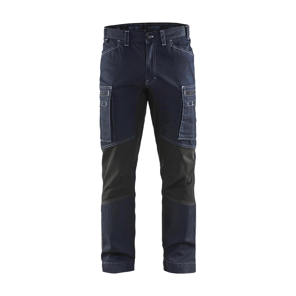 Pantalon maintenance denim +stretch 1459 Marine/Noir Blaklader - 145911428999C