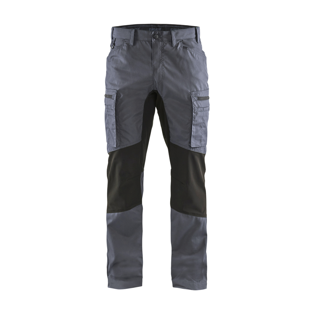 Pantalon maintenance +stretch 1459 Gris clair/Noir Blaklader - 145918459499C