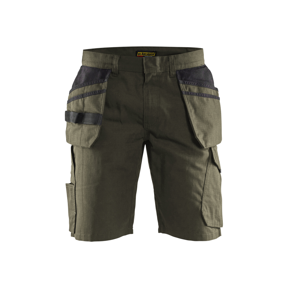Short maintenance avec poches flottantes 1494 Vert Kaki/Noir Blaklader - 149413304599C