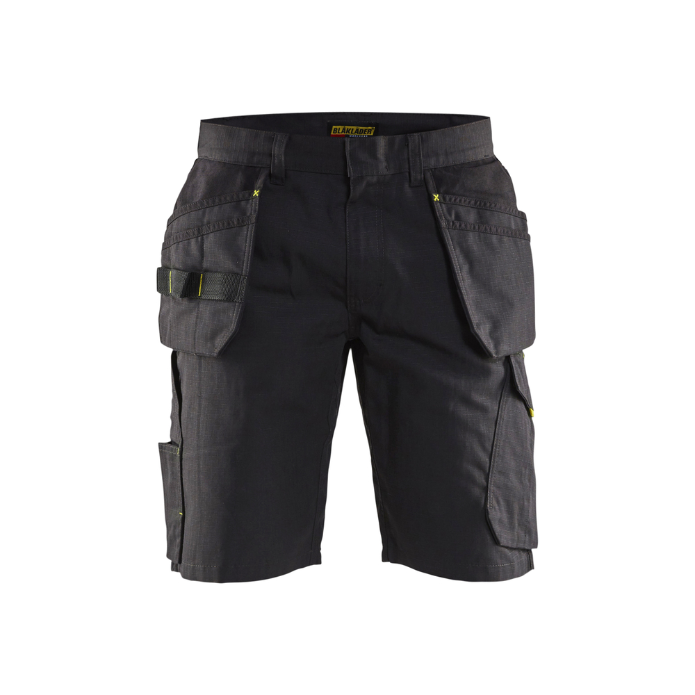 Short maintenance avec poches flottantes Blåkläder 1494 Noir/Jaune fluo Blaklader - 149413309933C