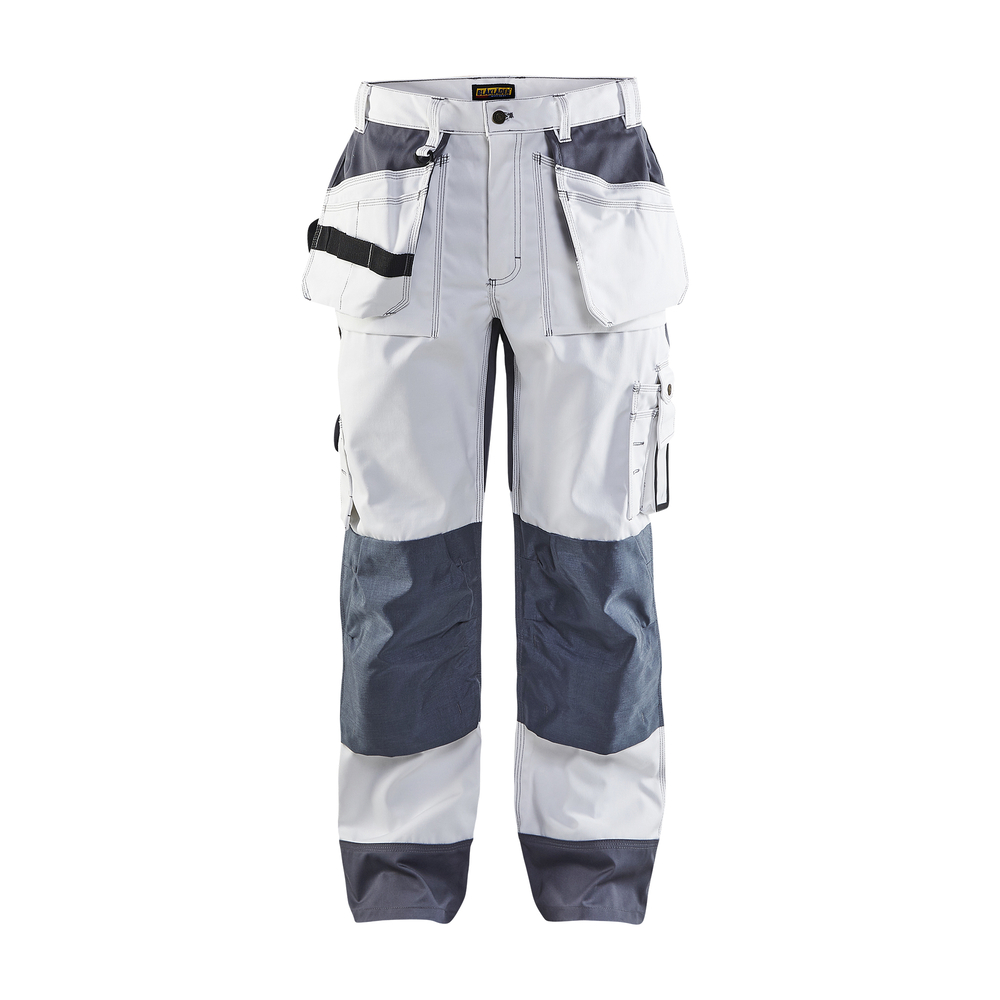 Pantalon artisan bicolore Blåkläder 1503 Blanc/Gris clair Blaklader - 150318601094C
