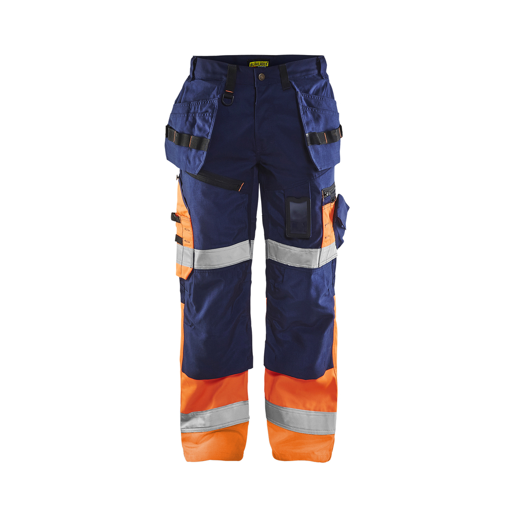Pantalon artisan haute-visibilité 1508 Marine/Orange fluo Blaklader - 150818608953C