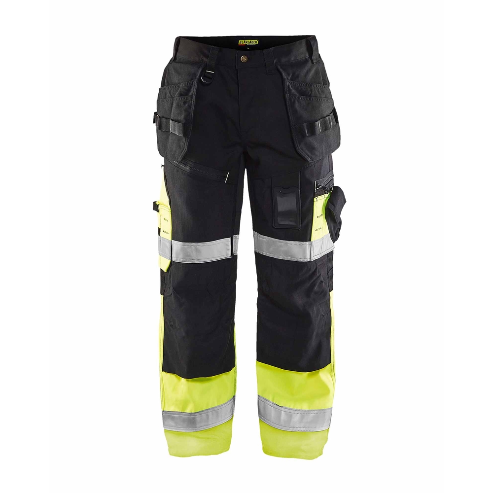 Pantalon artisan haute-visibilité 1508 Noir/Jaune fluo Blaklader - 150818609933C