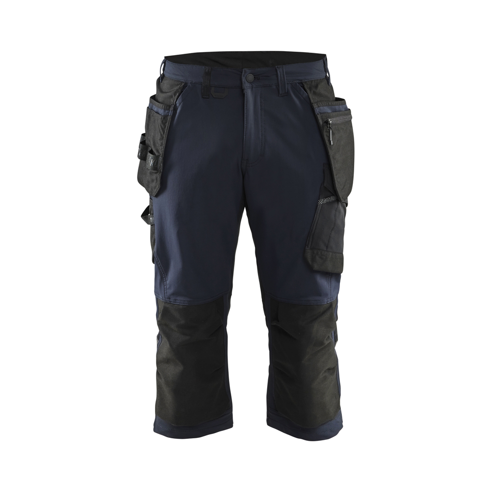 Pantacourt artisan stretch 4D 1521 Marine foncé/Noir Blaklader - 152116458699C