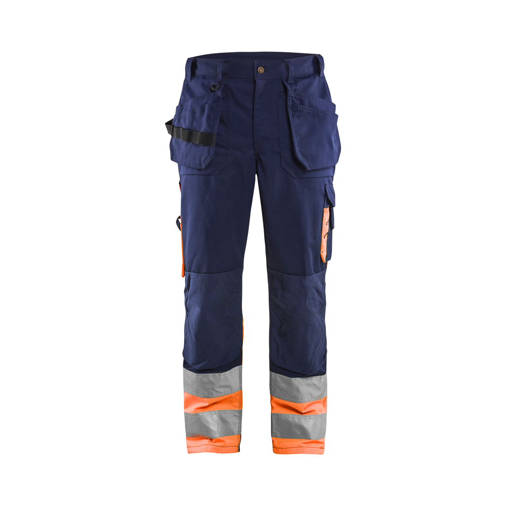 Pantalon Artisan haute-visibilité 1529 Marine/Orange fluo Blaklader - 152918608953C