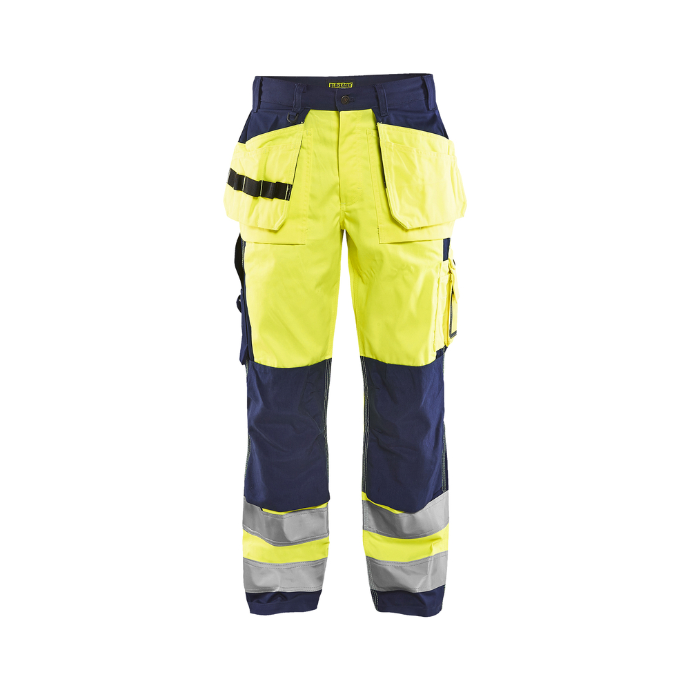 Pantalon artisan haute-visibilité 1533 Jaune fluo/Marine Blaklader - 153318603389C