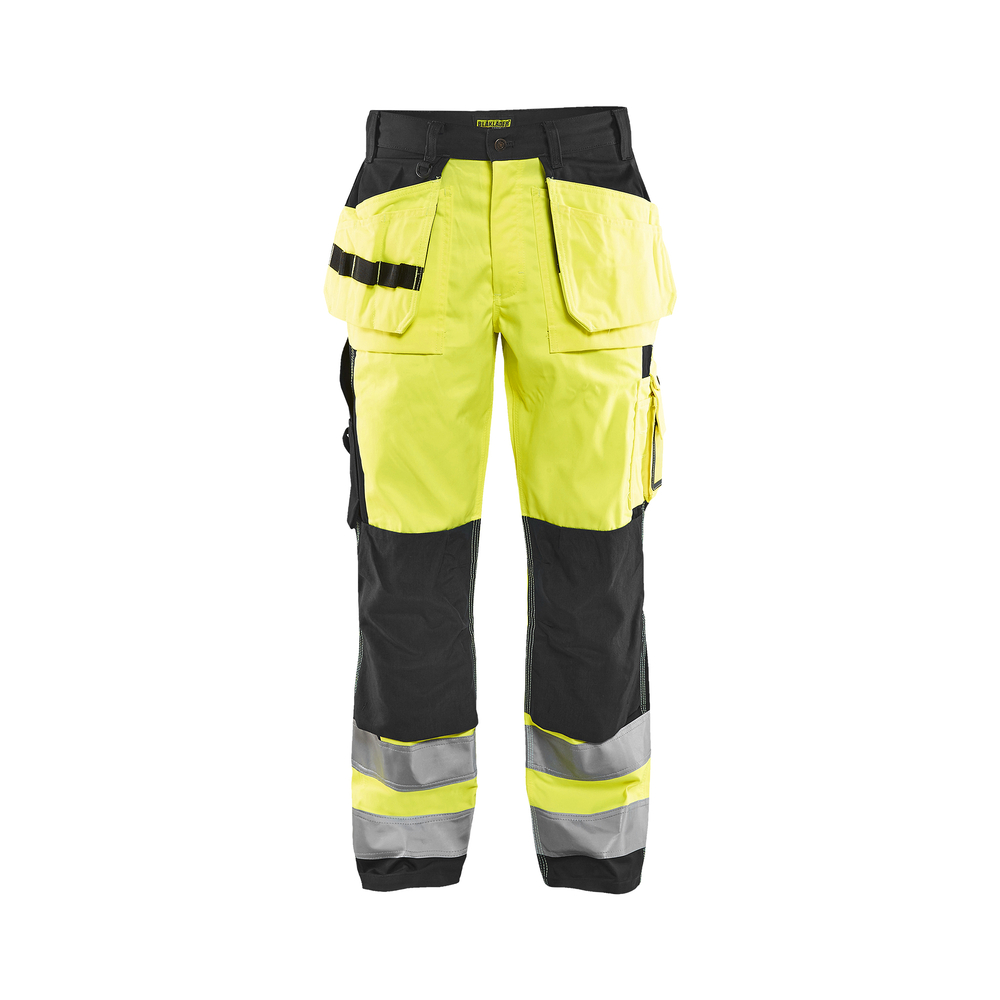Pantalon artisan haute-visibilité 1533 Jaune fluo/Noir Blaklader - 153318603399C