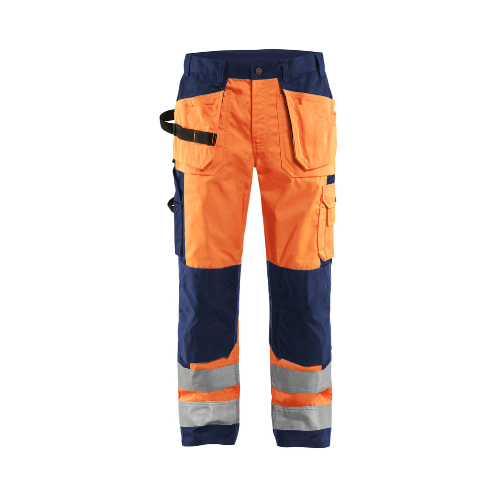 Pantalon artisan haute-visibilité 1533 Orange fluo/Marine Blaklader - 153318605389C