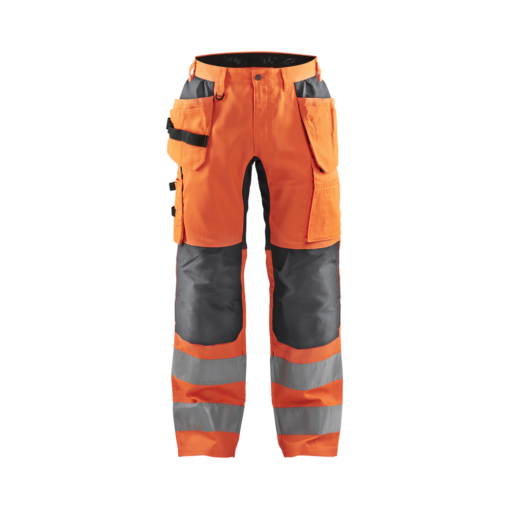 Pantalon artisan haute-visibilité +stretch 1552 Orange fluo/Gris anthracite Blaklader - 155218115396C