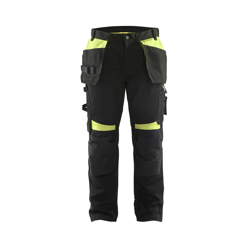 Pantalon artisan 1555 Noir/Jaune fluo Blaklader - 155518609933C
