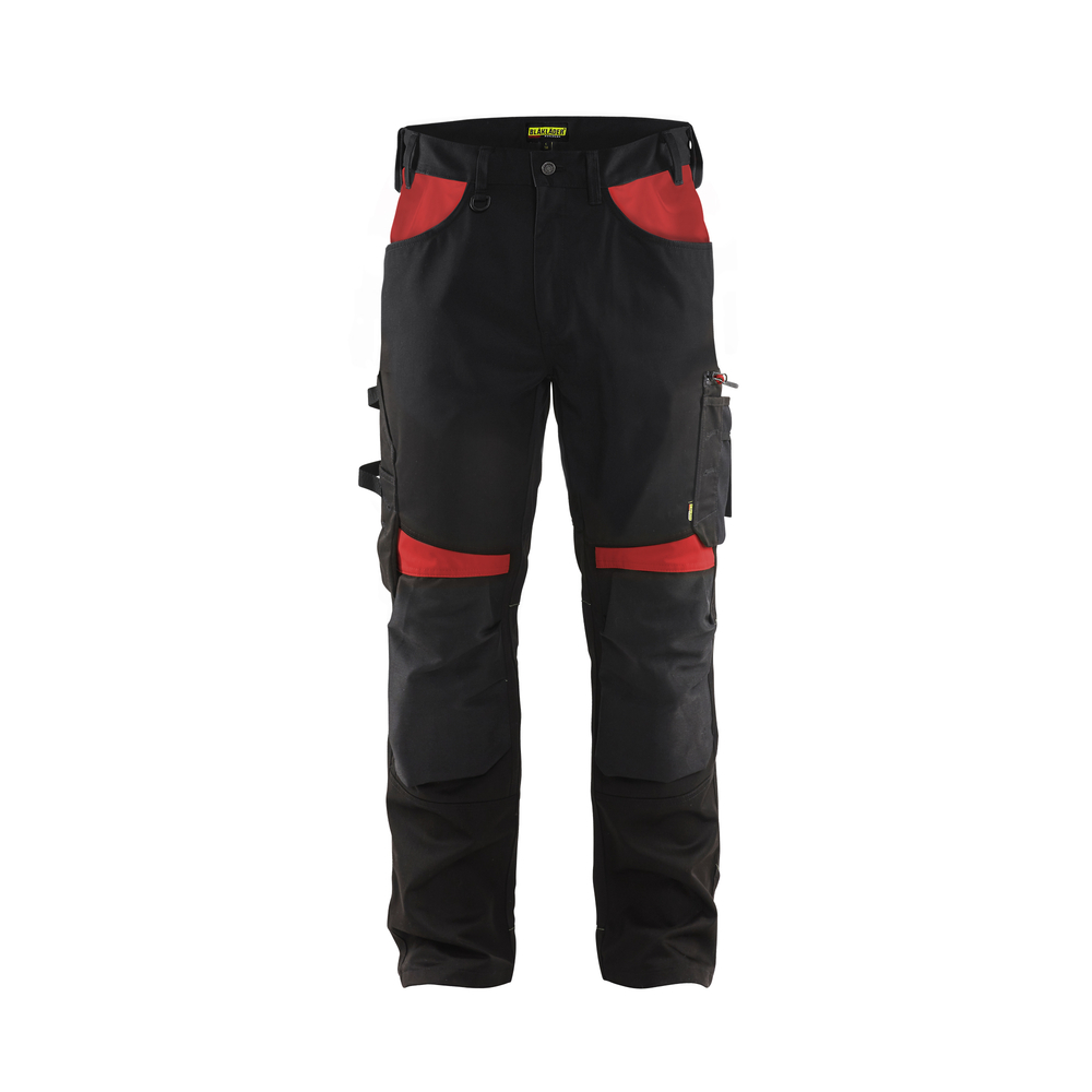 Pantalon artisan sans poches flottantes 1556 Noir/Rouge Blaklader - 155618609956C