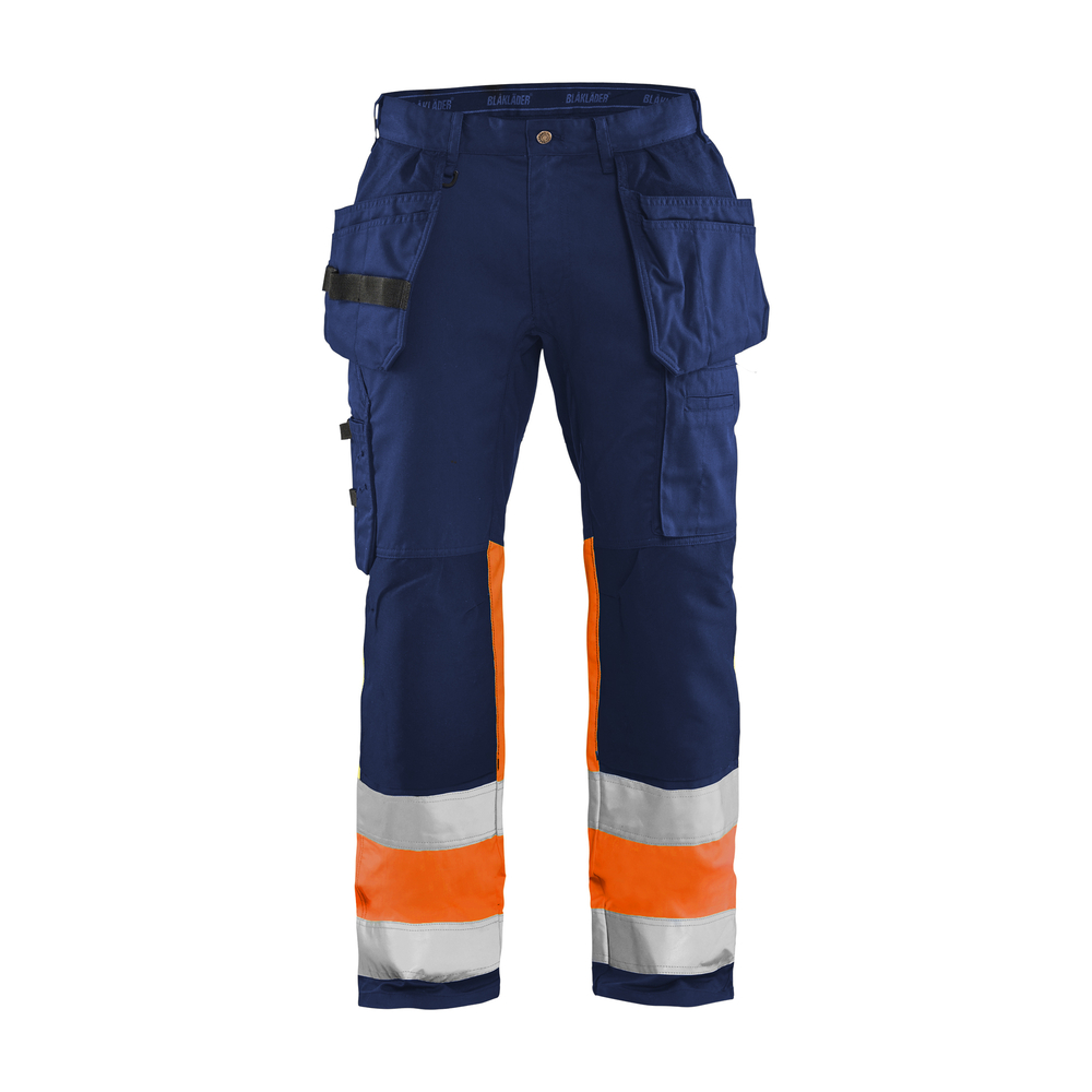 Pantalon artisan haute-visibilité +stretch 1558 Marine/Orange fluo Blaklader - 155818118953C