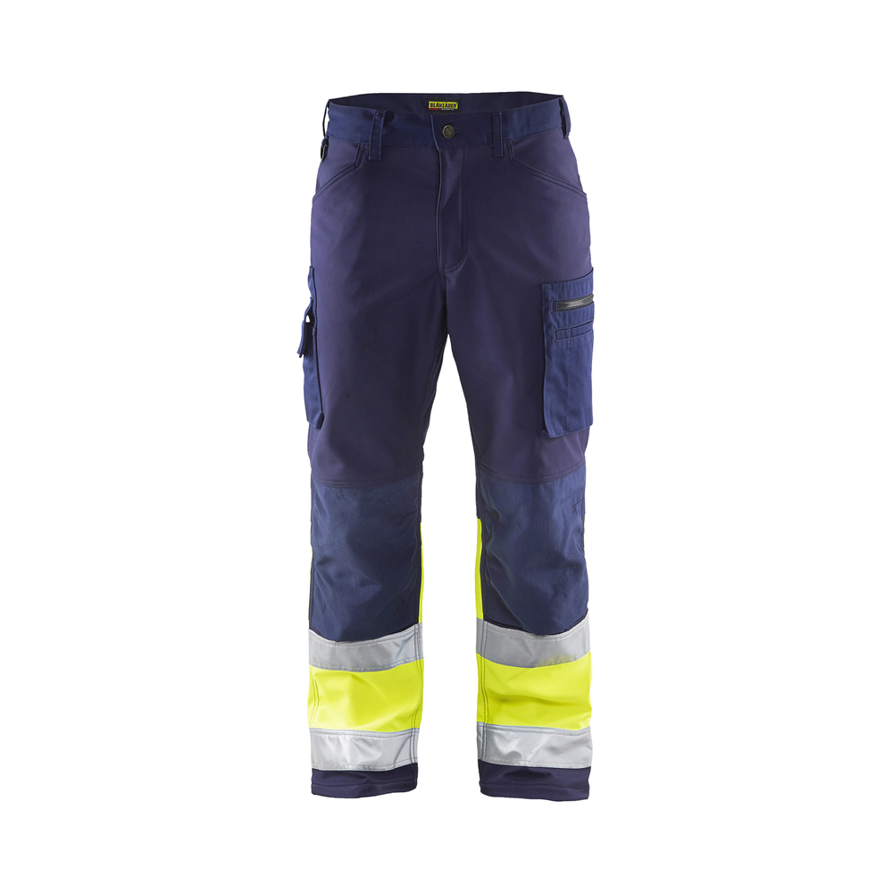 Pantalon softshell haute-visibilité 1562 Marine/Jaune fluo Blaklader - 156225178933C