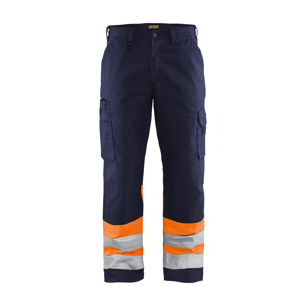 Pantalon artisan haute visibilité 1564 Marine/Orange fluo Blaklader - 156418118953C