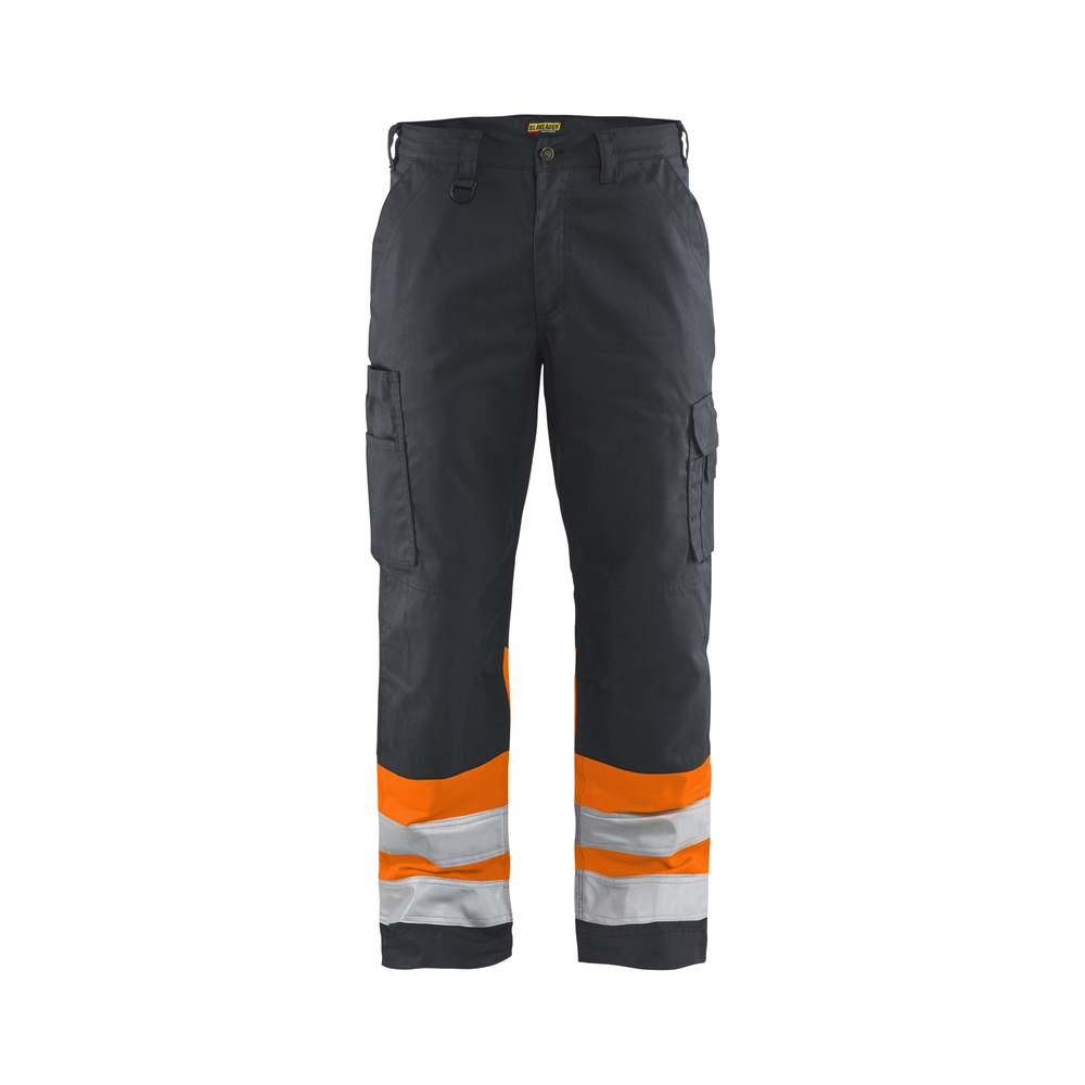 Pantalon artisan haute visibilité 1564 Gris moyen/Orange fluo Blaklader - 156418119653C