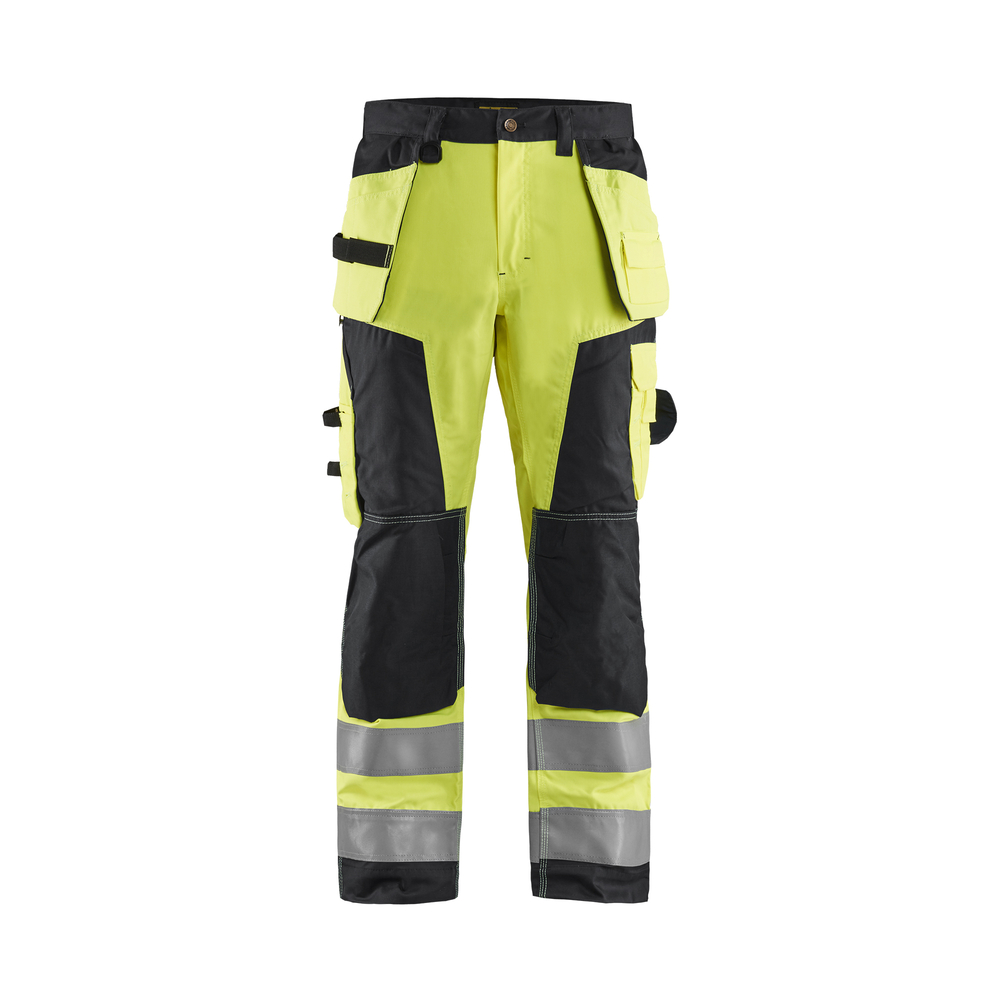 Pantalon artisan haute-visibilité 1568 Jaune fluo/Noir Blaklader - 156818113399C