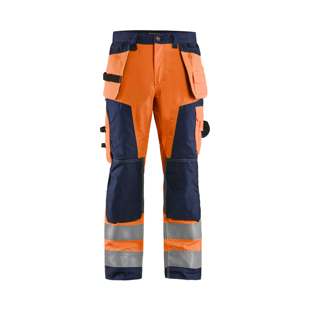 Pantalon artisan haute-visibilité 1568 Orange fluo/Marine Blaklader - 156818115389C