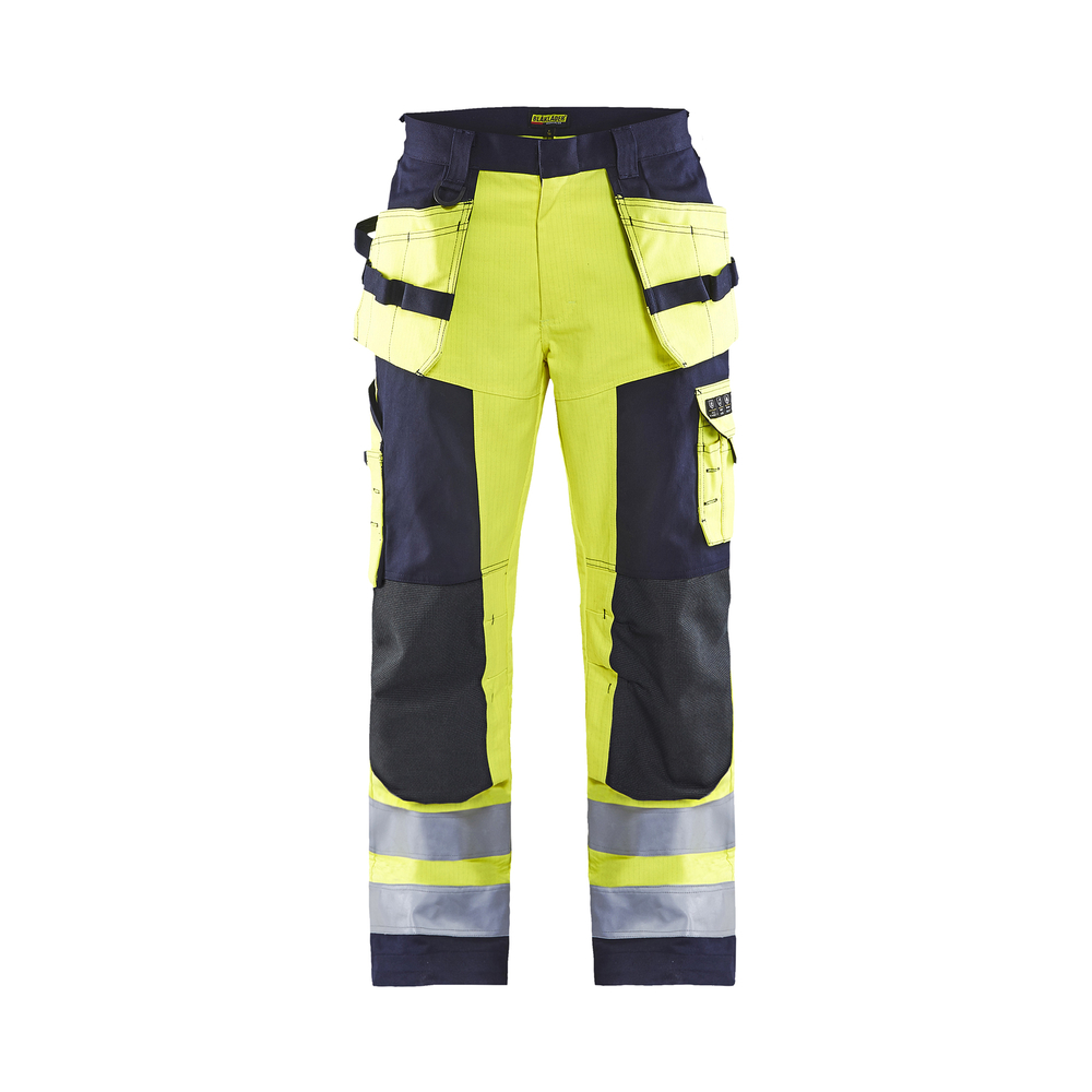 Pantalon artisan multinormes 1579 Jaune fluo/Marine Blaklader - 157915143389C
