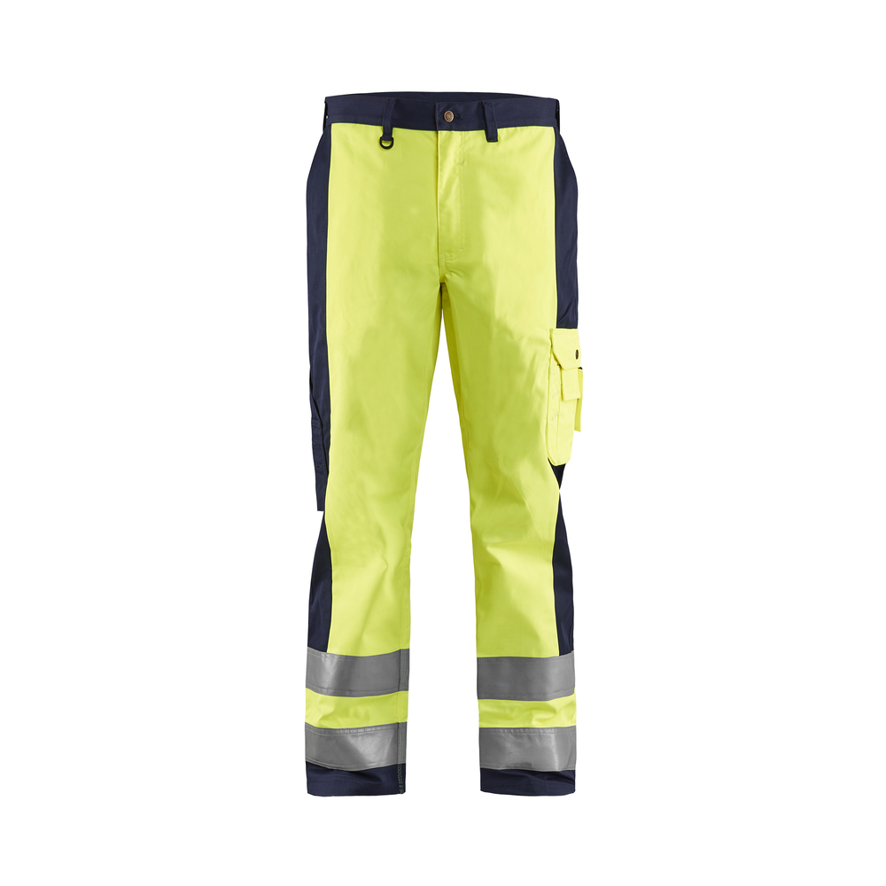 Pantalon haute-visibilité 1583 Jaune fluo/Marine Blaklader - 158318603389C