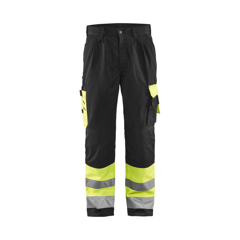 Pantalon artisan haute-visibilité 1584 Jaune fluo/Noir Blaklader - 158418603399C