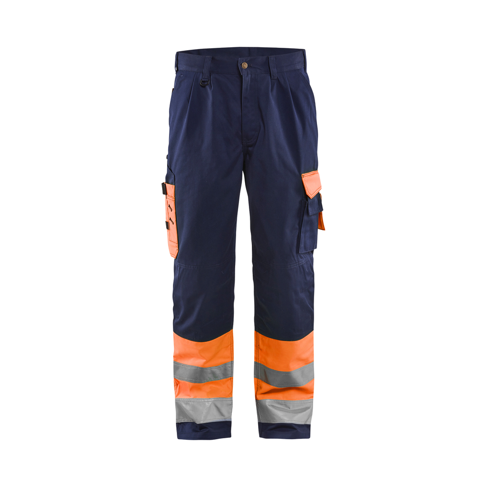 Pantalon artisan haute-visibilité 1584 Orange fluo/Marine Blaklader - 158418605389C