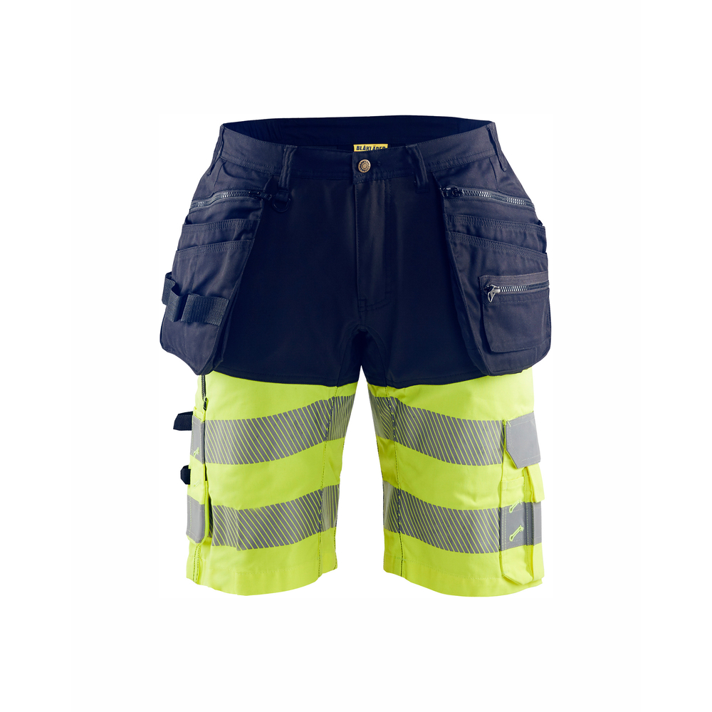 Short haute-visibilité stretch 4D 1596 Marine/Jaune fluo Blaklader - 159618118933C