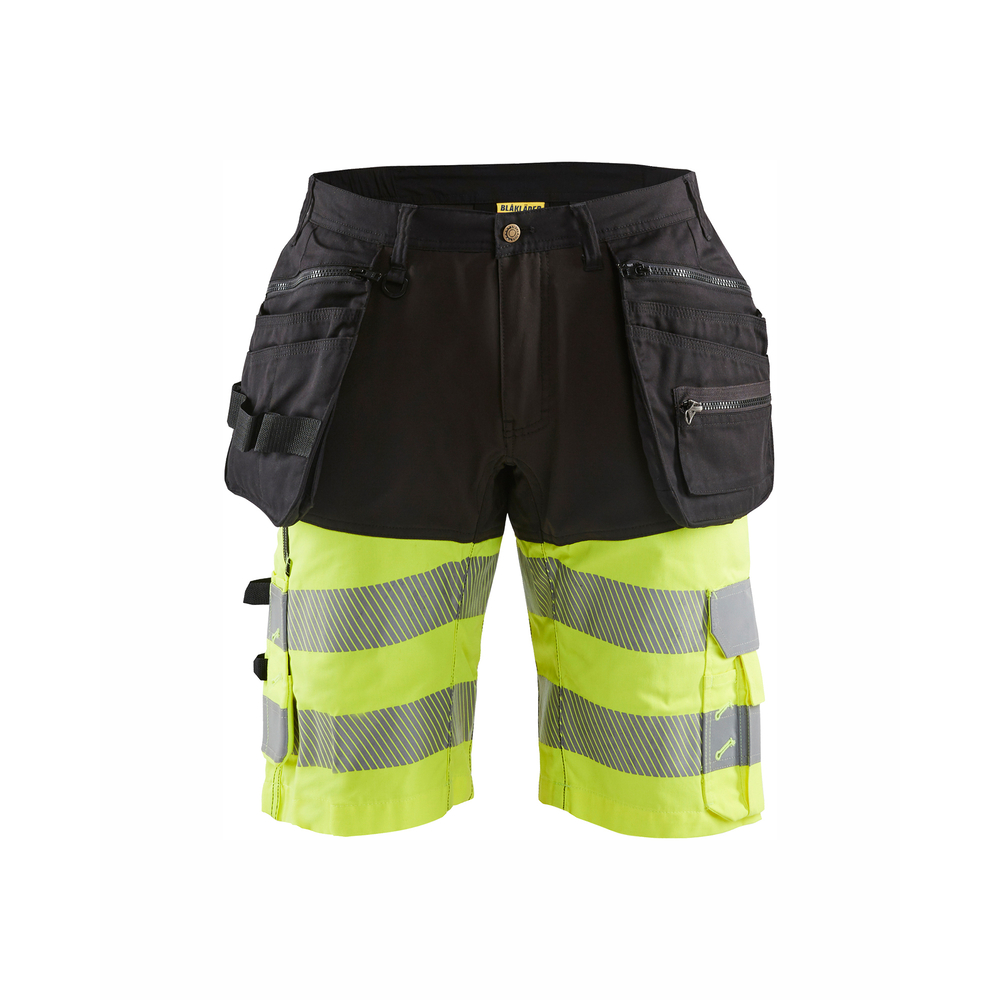 Short haute-visibilité stretch 4D 1596 Noir/Jaune fluo Blaklader - 159618119933C