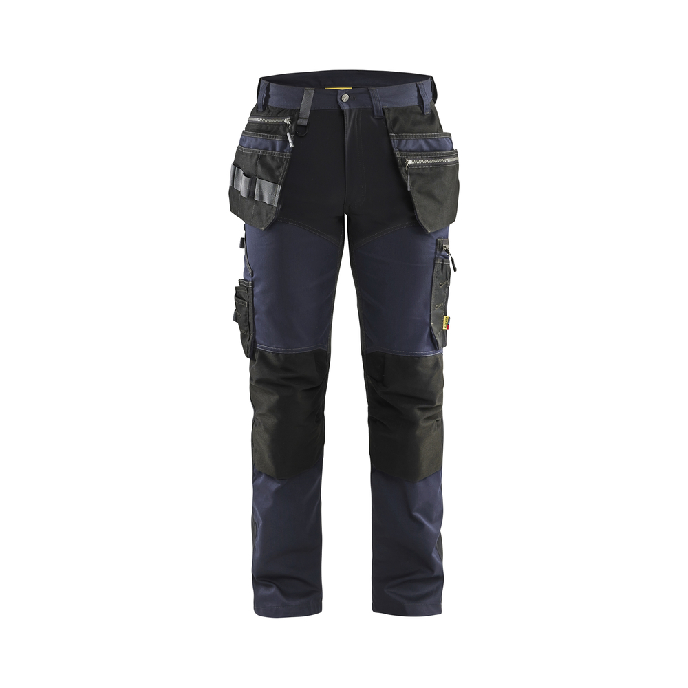 Pantalon artisan Blaklader stretch 1599 bleu marine et noir - 159918608699C