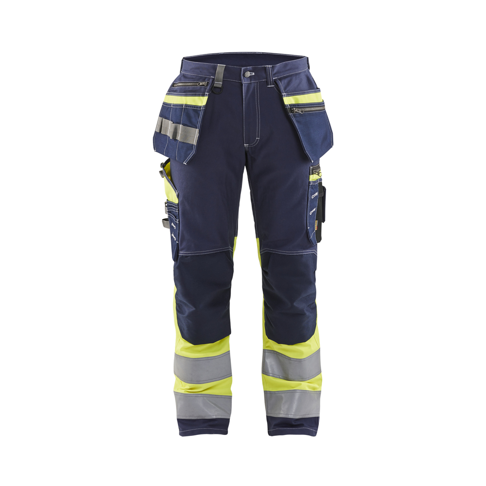 Pantalon artisan haute visibilité +stretch 1794 Marine/Jaune fluo Blaklader - 179413708833C