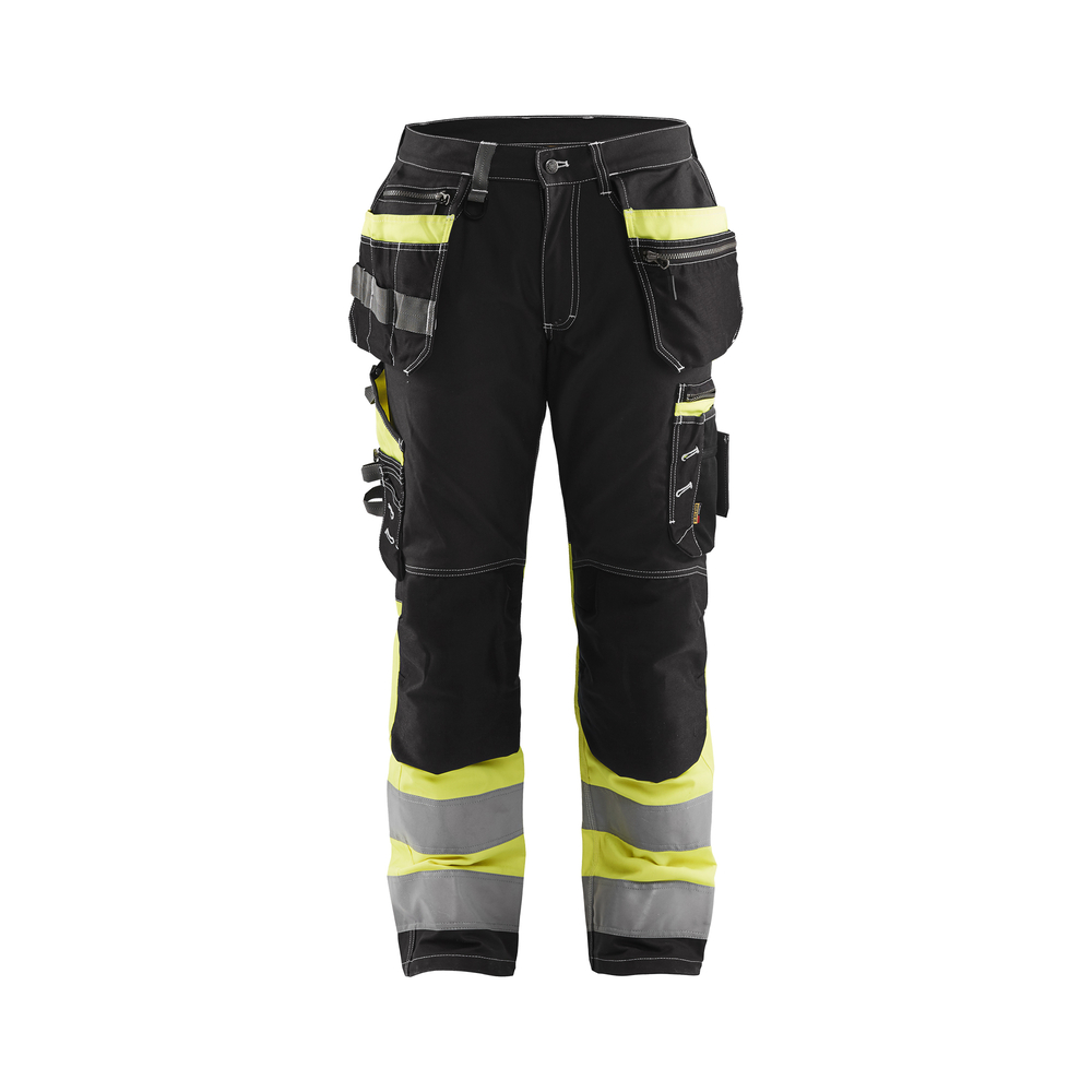 Pantalon artisan haute visibilité +stretch 1794 Noir/Jaune fluo Blaklader - 179413709933C