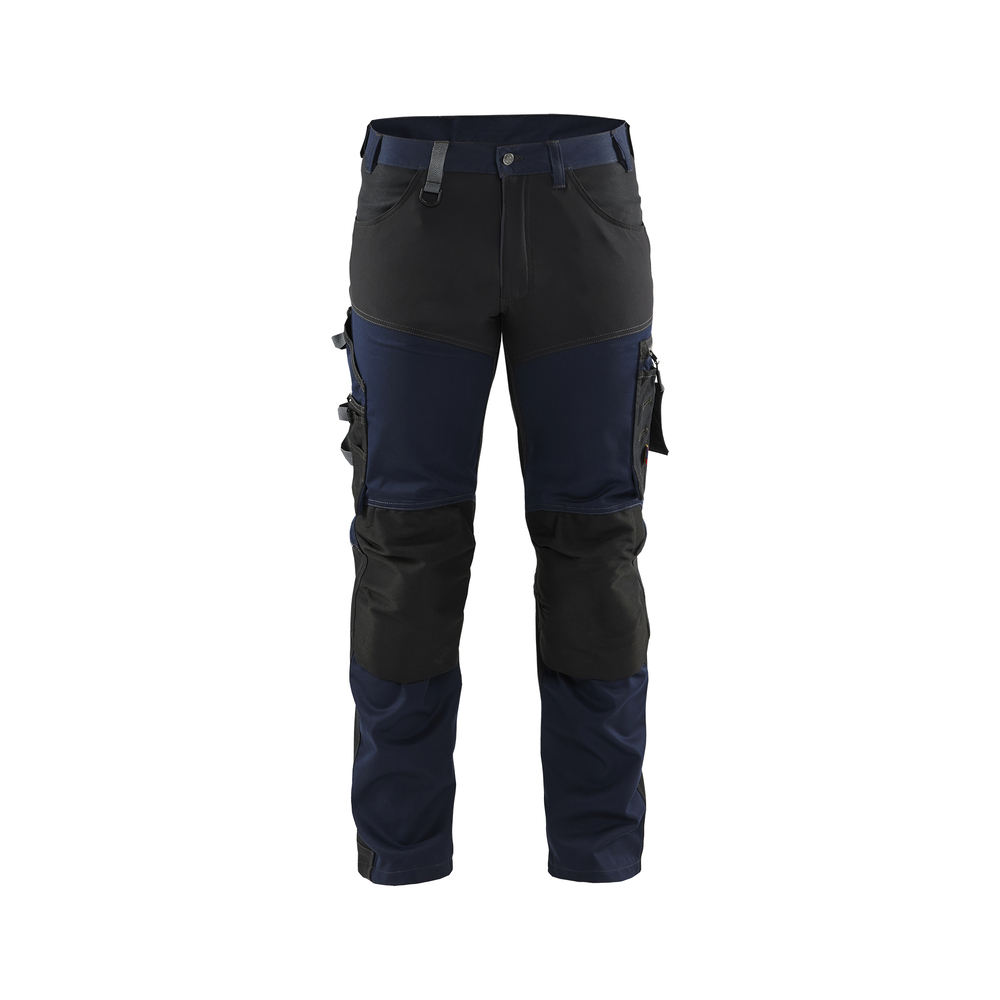 Pantalon artisan Blaklader stretch 1799 noir et bleu marine - 179918608699C