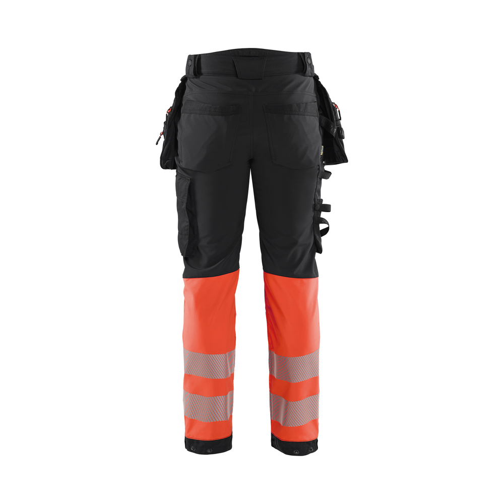 Pantalon Softshell Haute-visibilité 1821 Noir/Rouge fluo Blaklader - 182125139955C