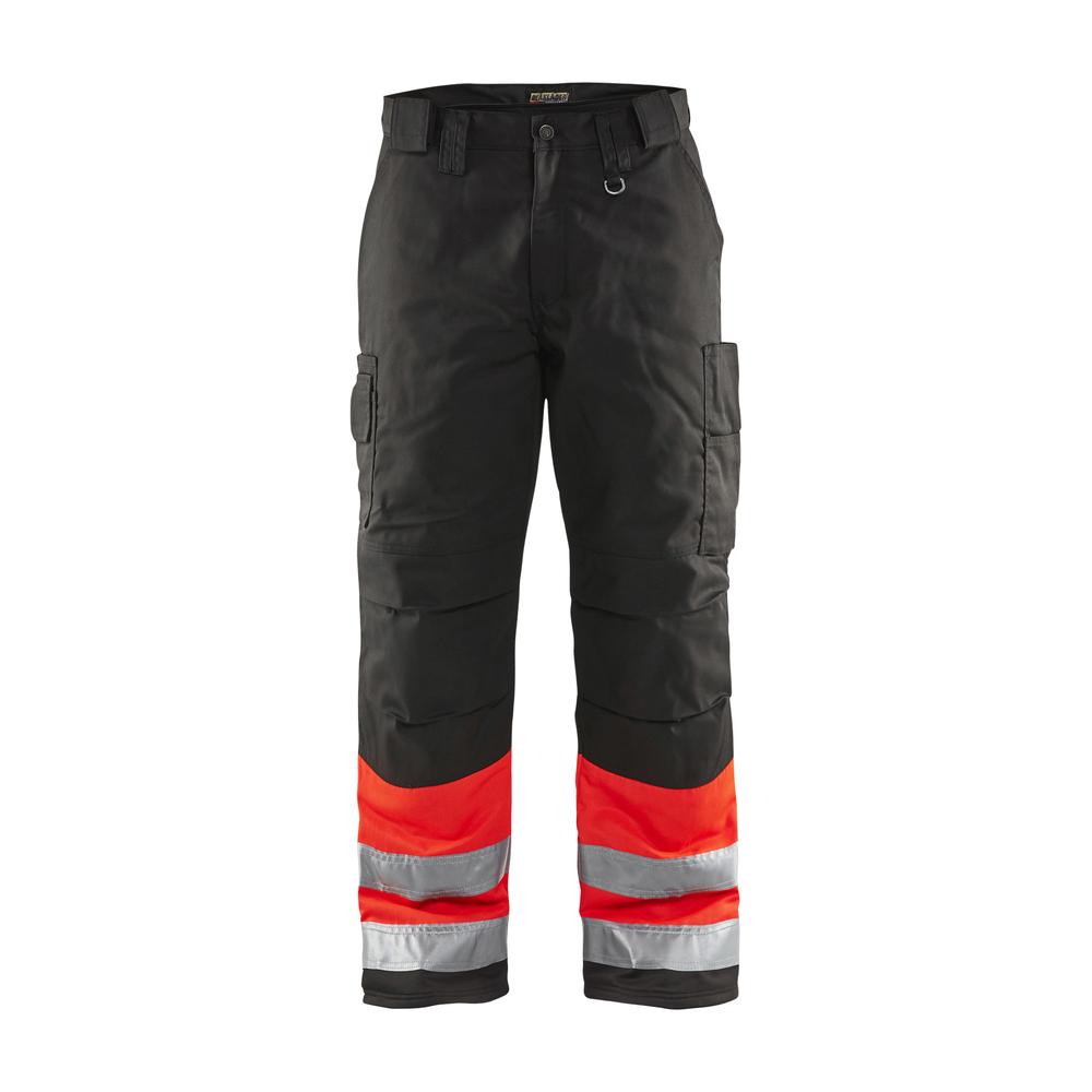 Pantalon haute-visibilité hiver 1862 Rouge fluo/Noir Blaklader - 186218115599C