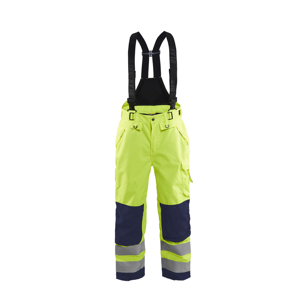 Pantalon à bretelles hardshell haute-visibilité Blåkläder 1867 Jaune fluo/Marine Blaklader - 186719773389C