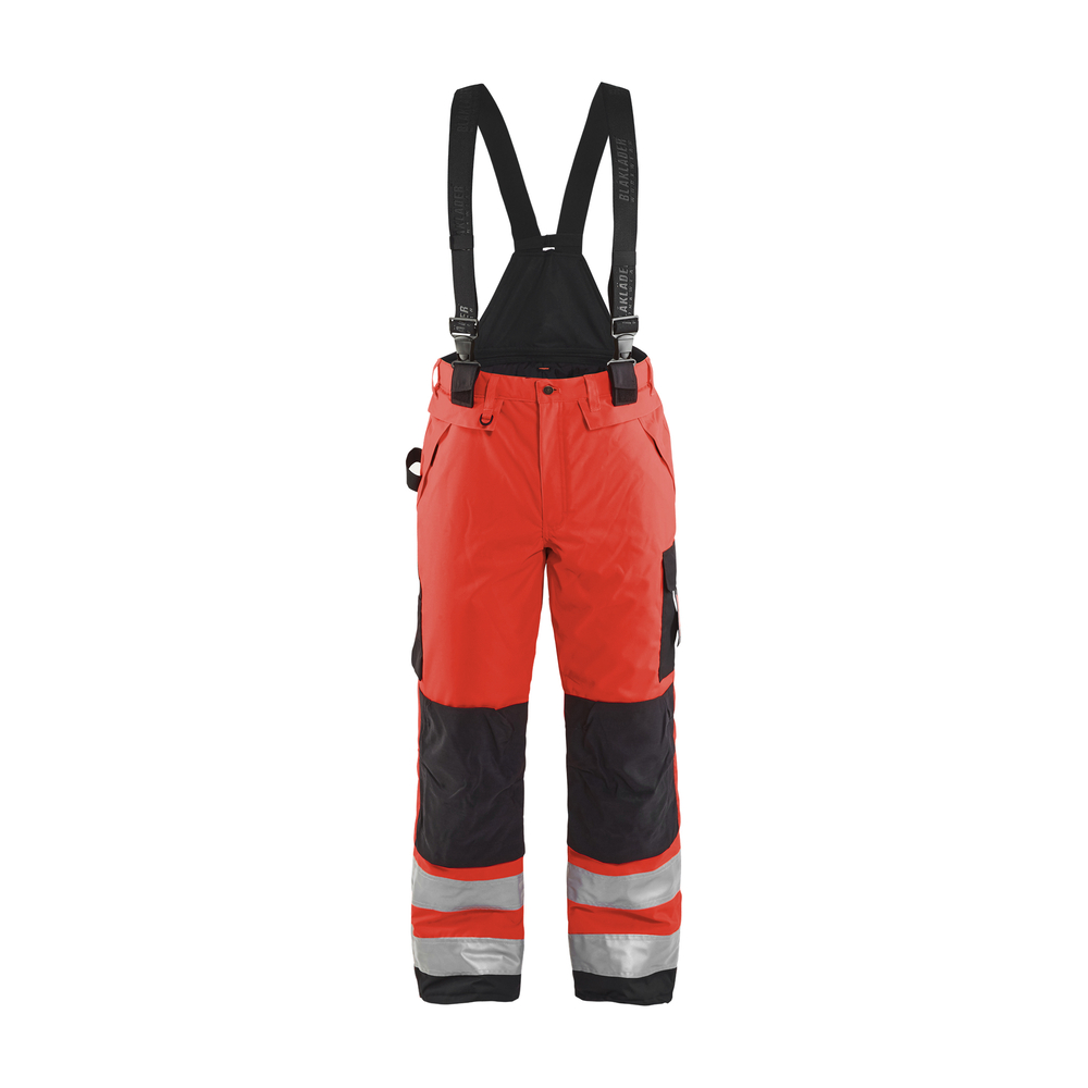 Pantalon hiver haute-visibilité 1885 Rouge fluo/Noir Blaklader - 188519775599C