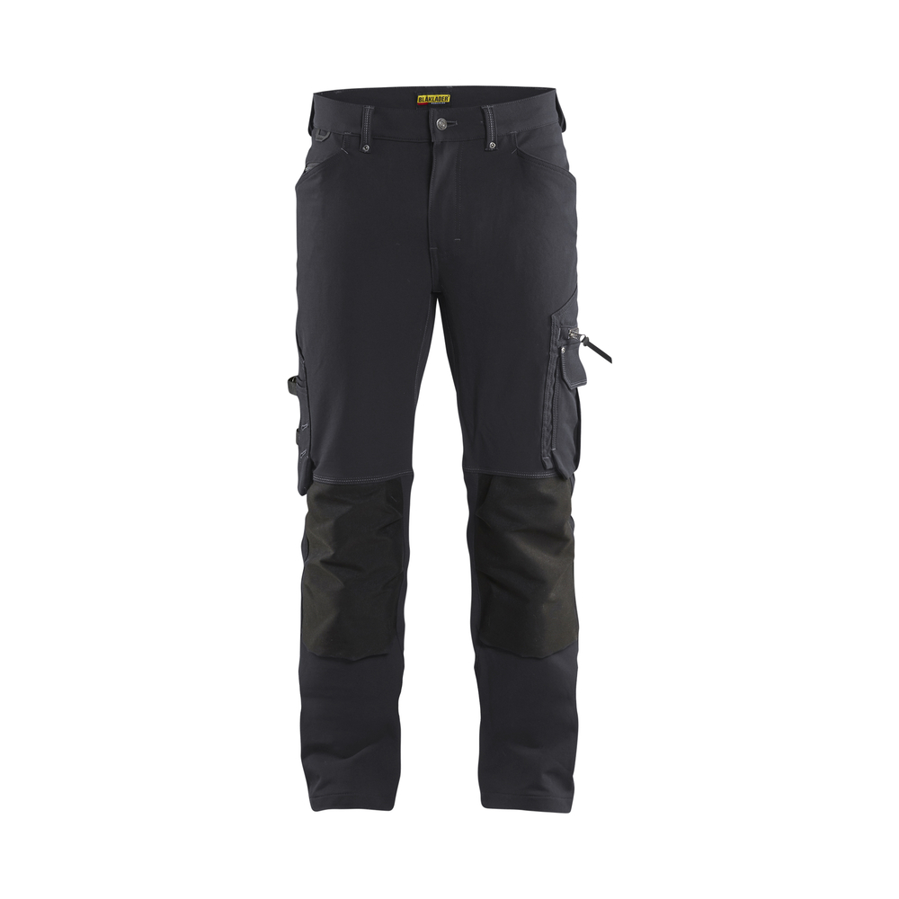 Pantalon X1900 artisan stretch 4D sans poches flottantes 1989 Gris Foncé/Noir Blaklader - 198916449899C