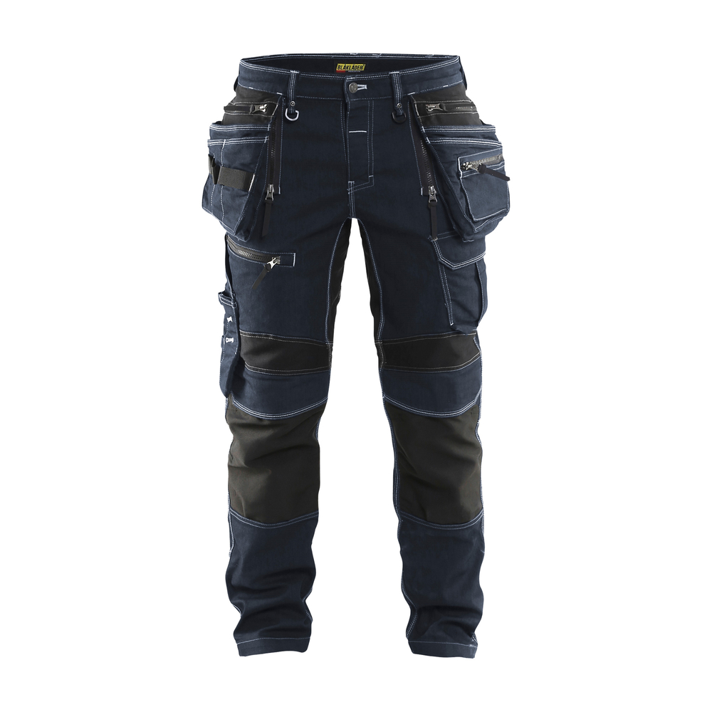 Pantalon X1900 Blaklader artisan stretch bleu marine et noir - 199011418999C