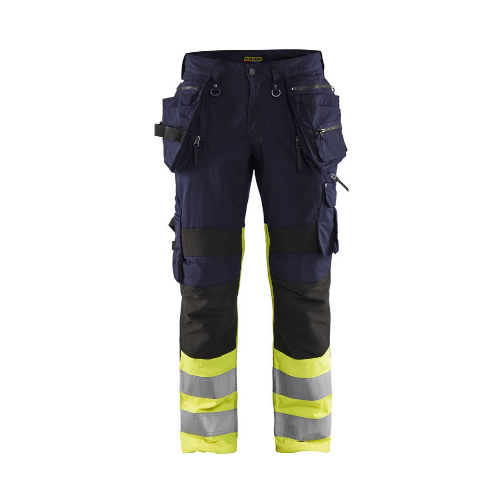 Pantalon artisan haute-visibilité +stretch 1994 Marine/Jaune fluo Blaklader - 199413308933C