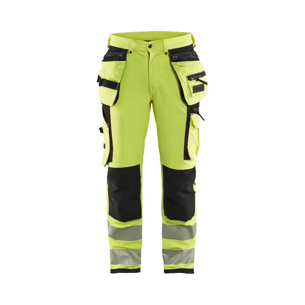 Pantalon artisan haute-visibilité stretch 4D 1997 Jaune fluo/Noir Blaklader - 199716423399C