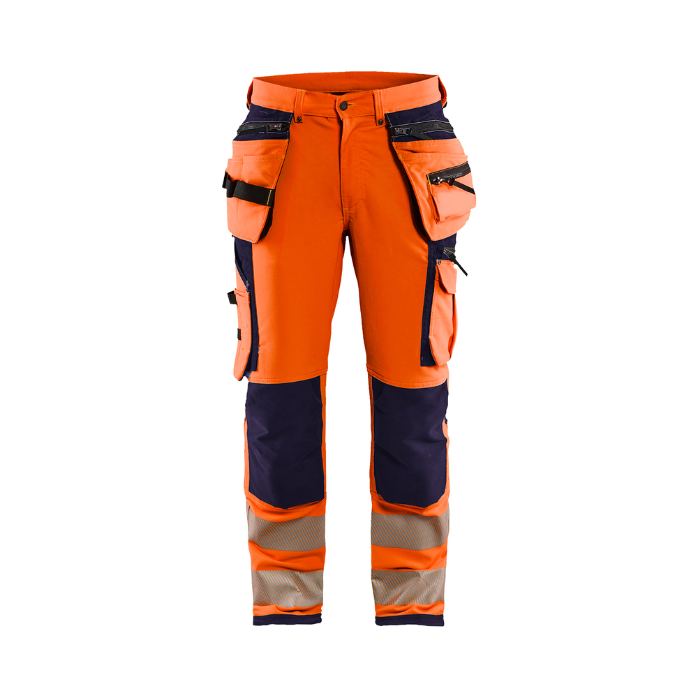 Pantalon artisan haute-visibilité stretch 4D Blåkläder 1997 Orange fluo/Marine Blaklader - 199716425389C