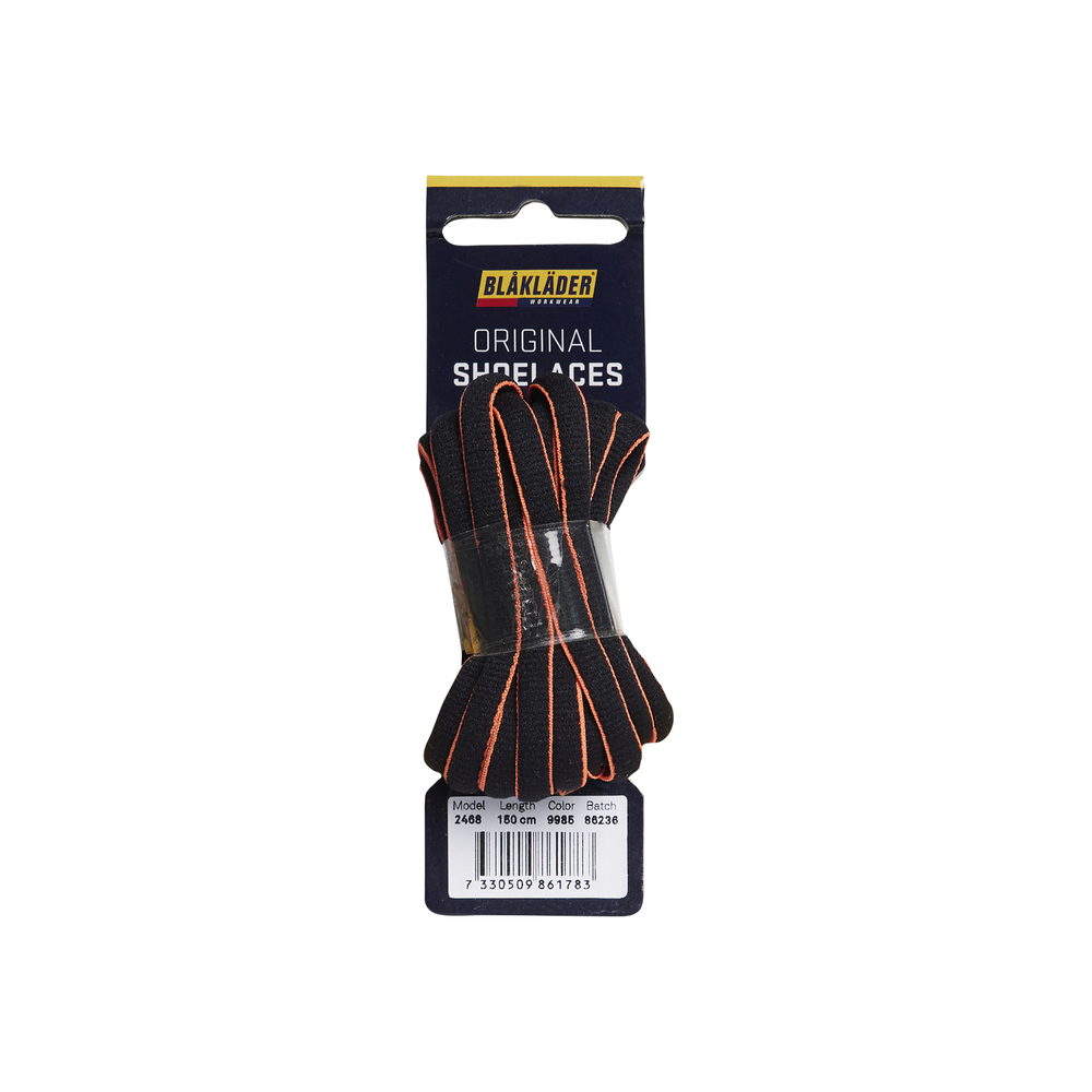 Lacets 2468 Noir/Orange fluo Blaklader - 246800009953