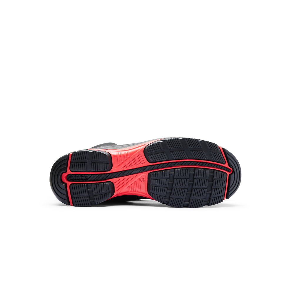 Chaussures de sécurité mi-hautes Gecko 2473 Noir/Rouge Blaklader - 247300009956