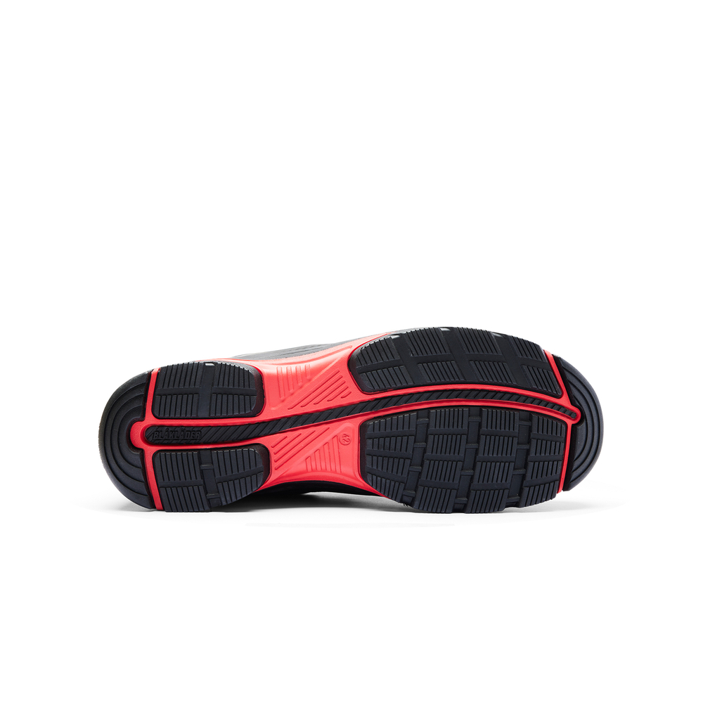 Chaussures de sécurité basses Gecko Blaklader 2475 Noir/Rouge Blaklader - 247500009956