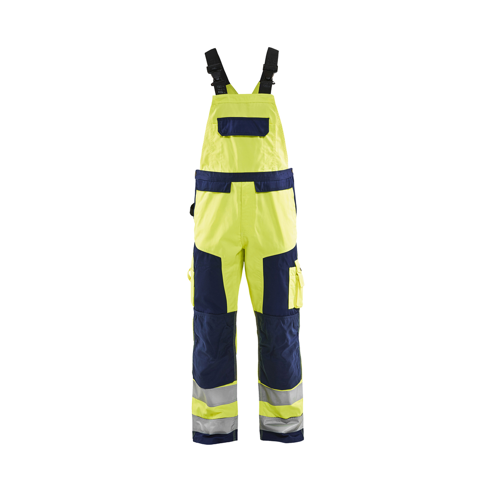 Cotte à bretelles haute-visibilité 2660 Jaune fluo/Marine Blaklader - 266018043389C