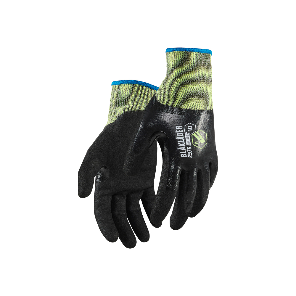 Gant de protection anti-coupures B, enduit de nitrile Blåkläder 2975 Noir Blaklader - 297514769900