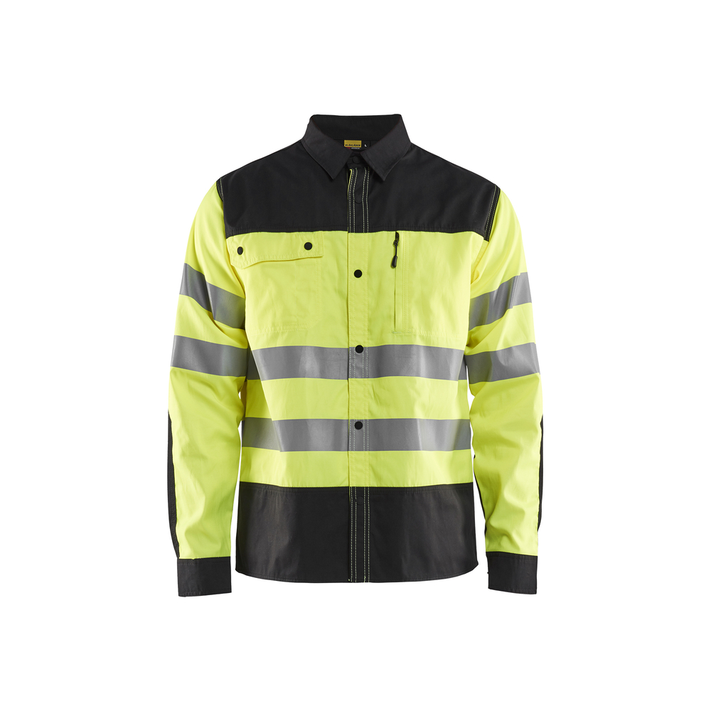Chemise haute-visibilité 3255 Jaune fluo/Noir Blaklader - 325518173399