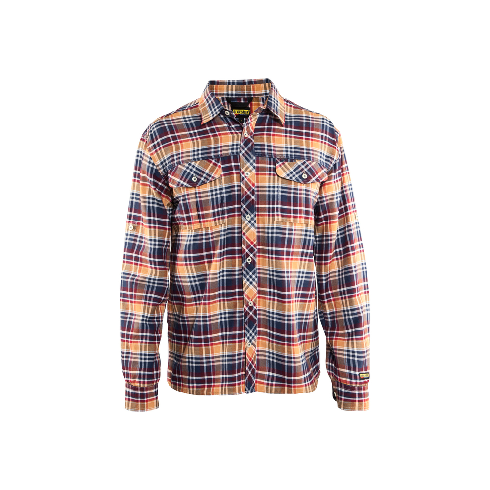Chemise flanelle 3299 Marine/Orange Blaklader - 329911378954