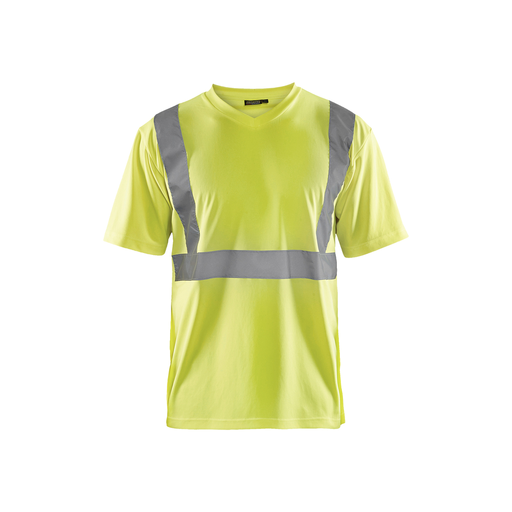 T-shirt haute-visibilité col V 3313 Jaune fluo Blaklader - 331310093300